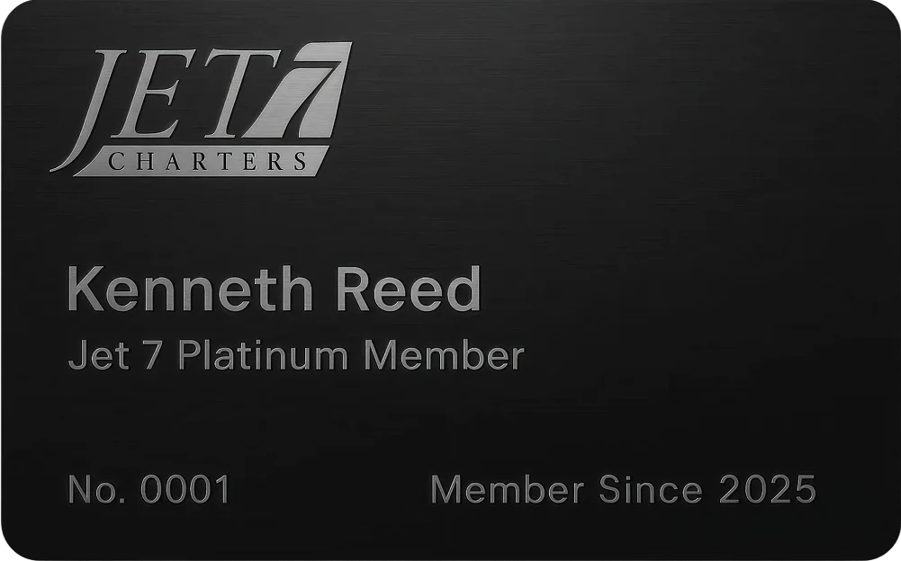 Jet 7 Platinum Membership Card